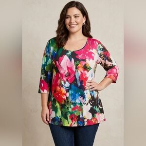 Lily By Firmiana Floral Tunic